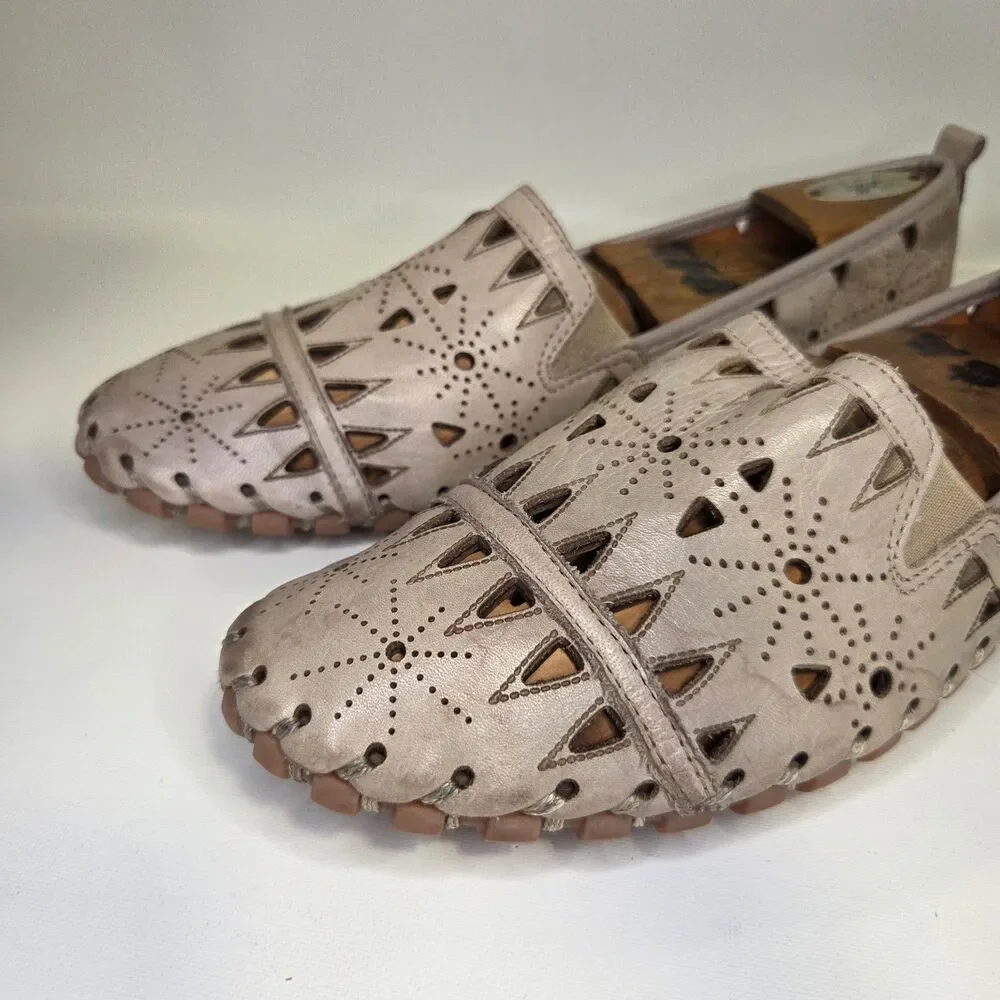 Spring Step Women's Leather Fusaro Loafer Shoe Comfortable Slip-On Shoes 42